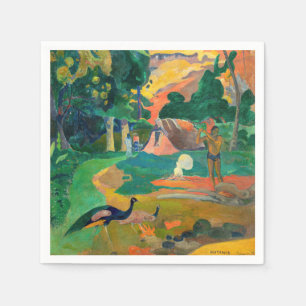 Serviette En Papier Paul Gauguin - Paysage aux paions / Matamoe