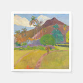 Serviette En Papier Paul Gauguin - Paysage tahitien (Devant)