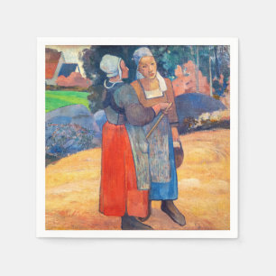 Serviette En Papier Paul Gauguin - Paysannes Bretonnes