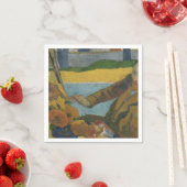 Serviette En Papier Paul Gauguin Vincent van Gogh peinture tournesols (En situation)