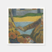 Serviette En Papier Paul Gauguin Vincent van Gogh peinture tournesols (Devant)