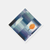 Serviette En Papier Paul Klee Abstrait Tree Blue Peinture (Coin)