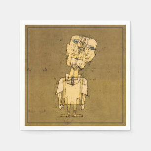 Serviette En Papier Paul Klee Fantôme d'un Génie Art Abstrait Vintage