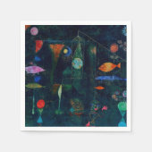 Serviette En Papier Paul Klee Fish Magic Peinture Abstraite Art graphi (Devant)