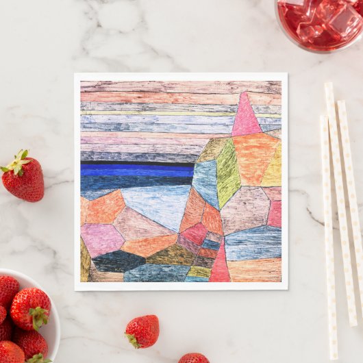 Serviette En Papier Paul Klee peinture, Promontorio Ph, (En situation)