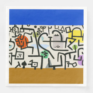 Serviette En Papier Paul Klee Rich Port Port Port Port Voyage Abstrait