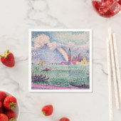 Serviette En Papier Paul Signac - Arc-en-ciel, Venise (En situation)