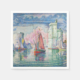Serviette En Papier Paul Signac - Entrée du port de La Rochelle