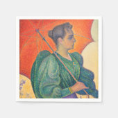 Serviette En Papier Paul Signac - Femme avec un parasol (Devant)