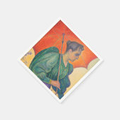 Serviette En Papier Paul Signac - Femme avec un parasol (Coin)