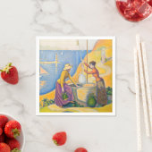 Serviette En Papier Paul Signac - Femmes dans le puits (En situation)