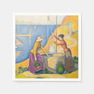 Serviette En Papier Paul Signac - Femmes dans le puits
