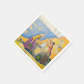 Serviette En Papier Paul Signac - Femmes dans le puits (Coin)