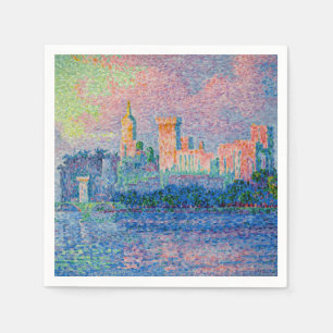 Serviette En Papier Paul Signac - Le Palais des Papes, Avignon