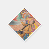 Serviette En Papier Paul Signac - Portrait de M Felix Feneon, Opus 217 (Coin)