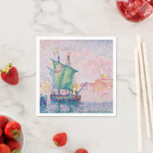 Serviette En Papier Paul Signac - Venise, Le Nuage Rose (En situation)