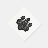 Serviette En Papier Paulownia avec 5-7 fleurs (Coin)