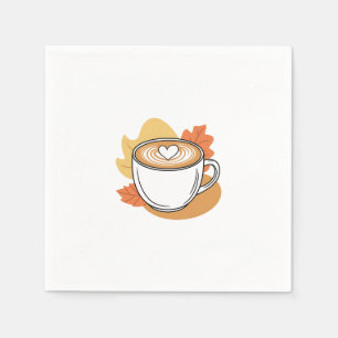 Serviette En Papier Pause café avec nature
