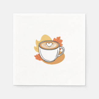 Serviette En Papier Pause café avec nature