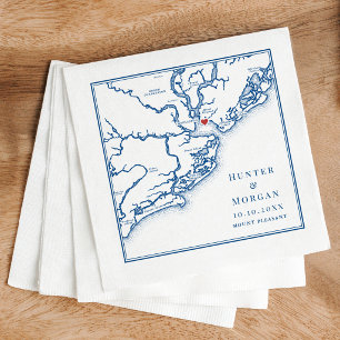 Serviette En Papier Pavilion au mariage de Patriots Point Mount Pleasa