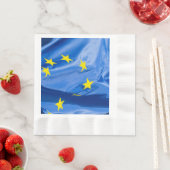 Serviette En Papier pavillon européen (En situation)