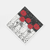 Serviette En Papier Pavot rouge (Coin)