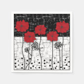 Serviette En Papier Pavot rouge (Devant)