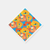 Serviette En Papier Pavot rouge et orange (Coin)