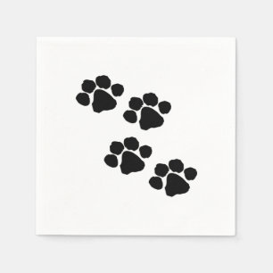 Serviette En Papier Paw Prints pour les animaux