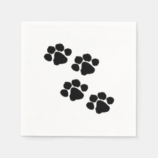 Serviette En Papier Paw Prints pour les animaux