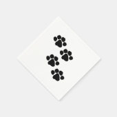 Serviette En Papier Paw Prints pour les animaux (Coin)