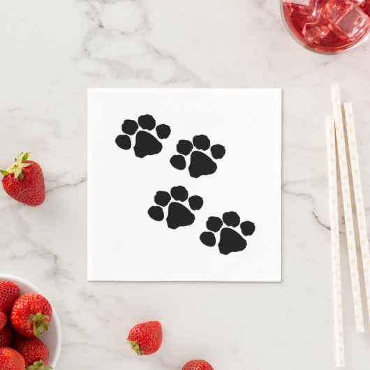 Serviette En Papier Paw Prints pour les animaux (En situation)