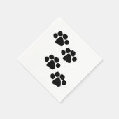 Serviette En Papier Paw Prints pour les animaux (Coin)