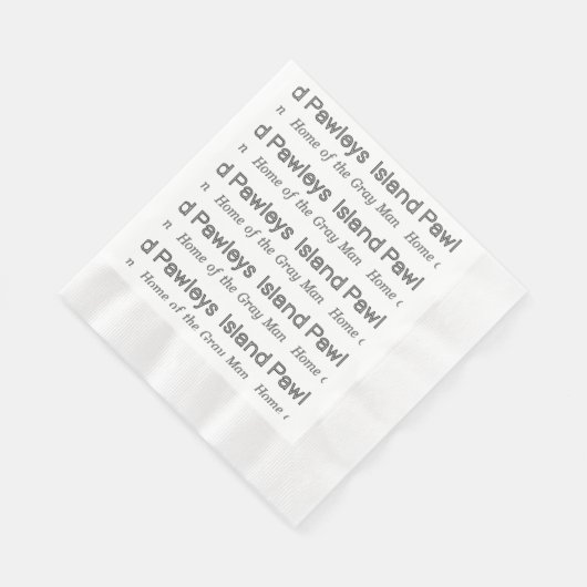 Serviette En Papier Pawleys Island Grey Man (Coin)