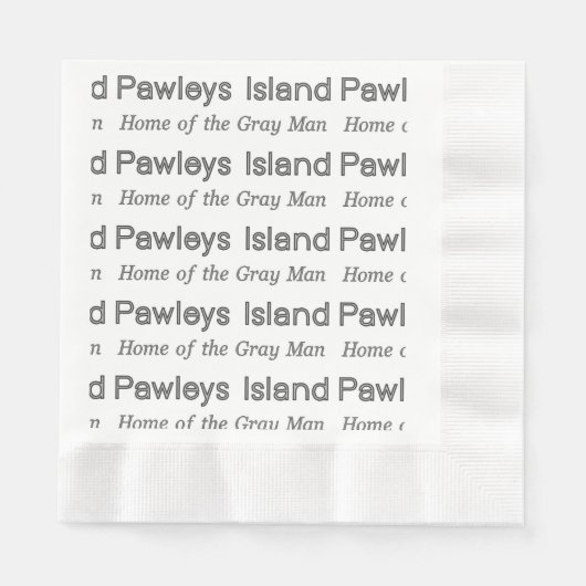 Serviette En Papier Pawleys Island Grey Man (Devant)