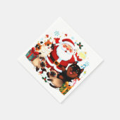 Serviette En Papier Pawsitively Jolly: Santa’s Merry Menagerie (Coin)
