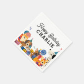 Serviette En Papier Pawty Chien Chien Chien Chien Chiot fête d'anniver (Coin)