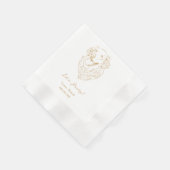 Serviette En Papier Pawty Custom Pet Cocktail Mariage de serviettes (Coin)