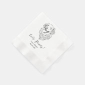 Serviette En Papier Pawty Custom Pet Cocktail Mariage de serviettes (Coin)