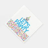 Serviette En Papier "PAWTY" Labrador Party Luncheon Napkins (Coin)