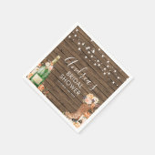 Serviette En Papier Pays Bottes Occidentales et papier mousseux Napkin (Coin)