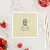 Serviette En Papier Pays Burlap Mason Jar Mariage (En situation)