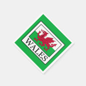 Serviette En Papier Pays de Galles (Coin)