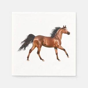 Serviette En Papier Pays des Amoureux de Chevaux Western Poney Équestr