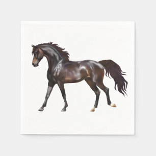 Serviette En Papier Pays des Amoureux de Chevaux Western Poney Fête Éq