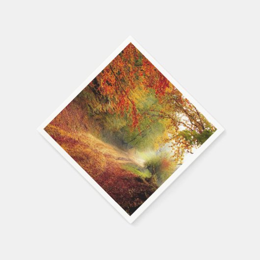 Serviette En Papier Pays élégant automne thème papier Napkin (Coin)