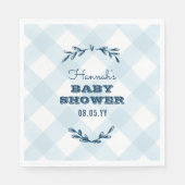 Serviette En Papier Pays En vichy Baby shower (Devant)