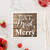 Serviette En Papier Pays grange rustique abeille à miel en bois (En situation)