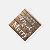 Serviette En Papier Pays grange rustique abeille à miel en bois (Coin)