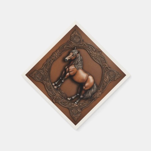 Serviette En Papier Pays occidental équin équitation Fête de cheval  (Coin)